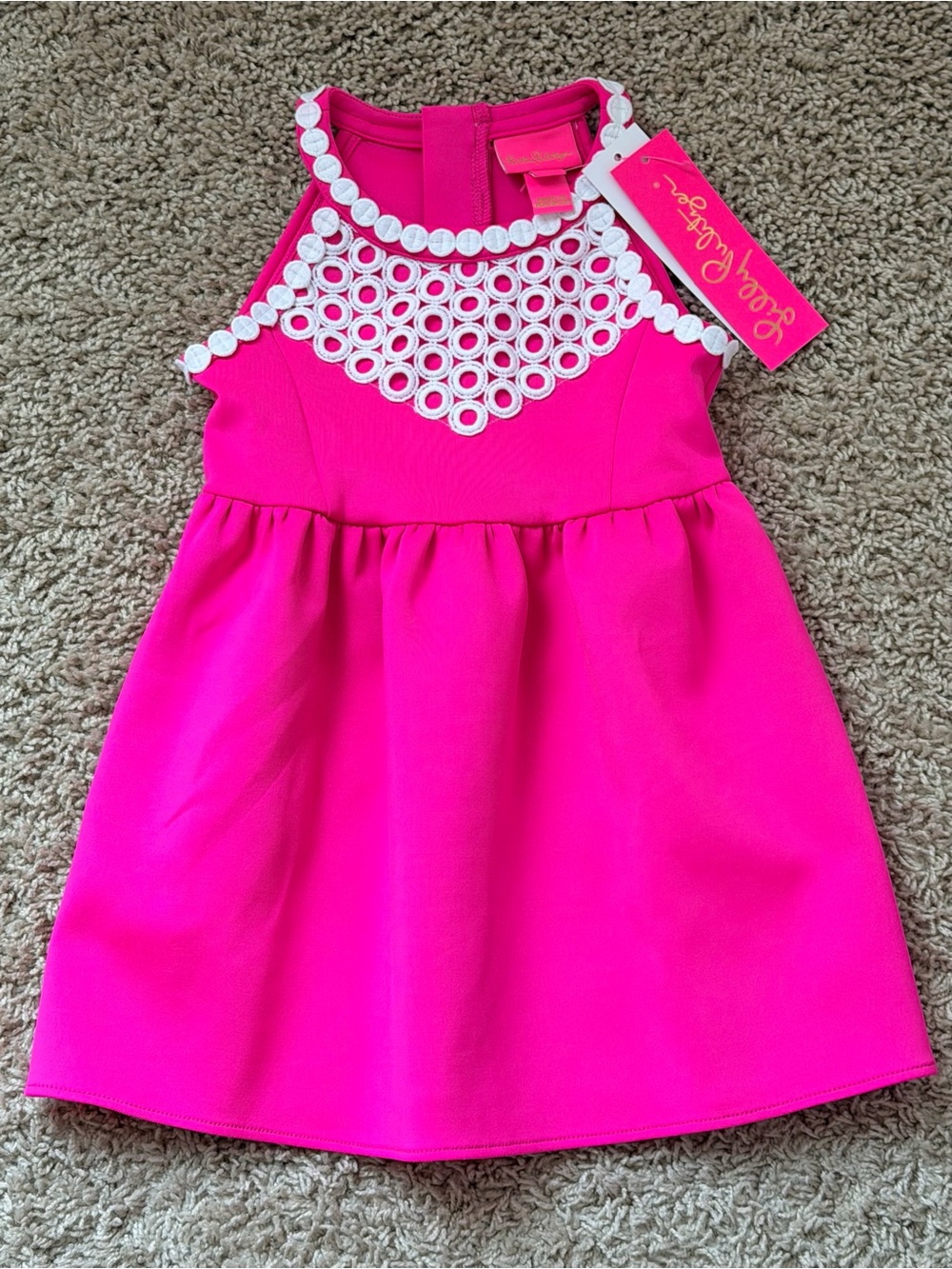 Lilly Pulitzer NWT Little Kinley Dress Pink Tango sz 2